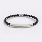 Remember Who You Are and Straighten Your Crown Beaded Inspire Bracelet