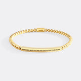Remember Who You Are and Straighten Your Crown Beaded Inspire Bracelet