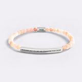 Remember Who You Are and Straighten Your Crown Beaded Inspire Bracelet