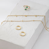 Pave Huggie Hoop Earrings