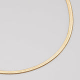 Herringbone Gold Chain Necklace