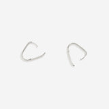 Retro Box Huggie Hoop Earrings