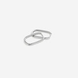 Retro Box Huggie Hoop Earrings