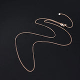 Italian Milano Sterling Silver Adjustable Chain Necklace