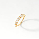 Round & Baguette Vintage Ring