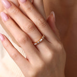Round & Baguette Vintage Ring