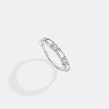 Personalized Round and Baguette Birthstone Ring