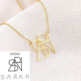 Minimalist Monogram Name Necklace