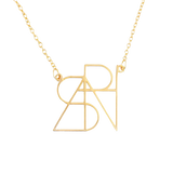 Minimalist Monogram Name Necklace