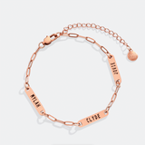 Personalized Paperclip Name Bracelet
