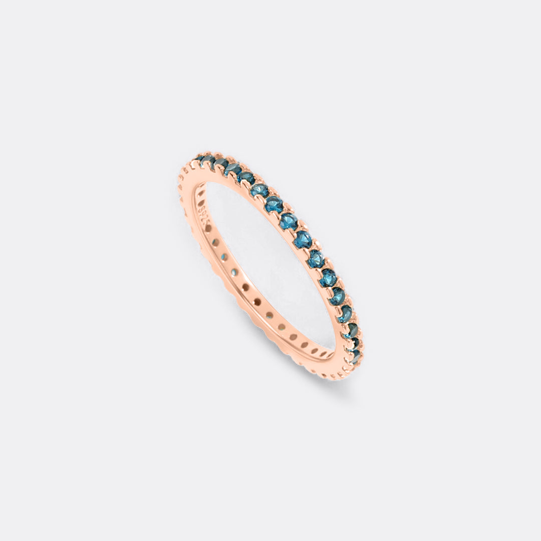 September Birthstone Eternity Stacking Ring