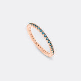 September Birthstone Eternity Stacking Ring