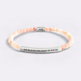 She Believed She Could, So She Did Beaded Inspire Bracelet