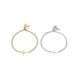 Sideways Cross Slider Bracelet
