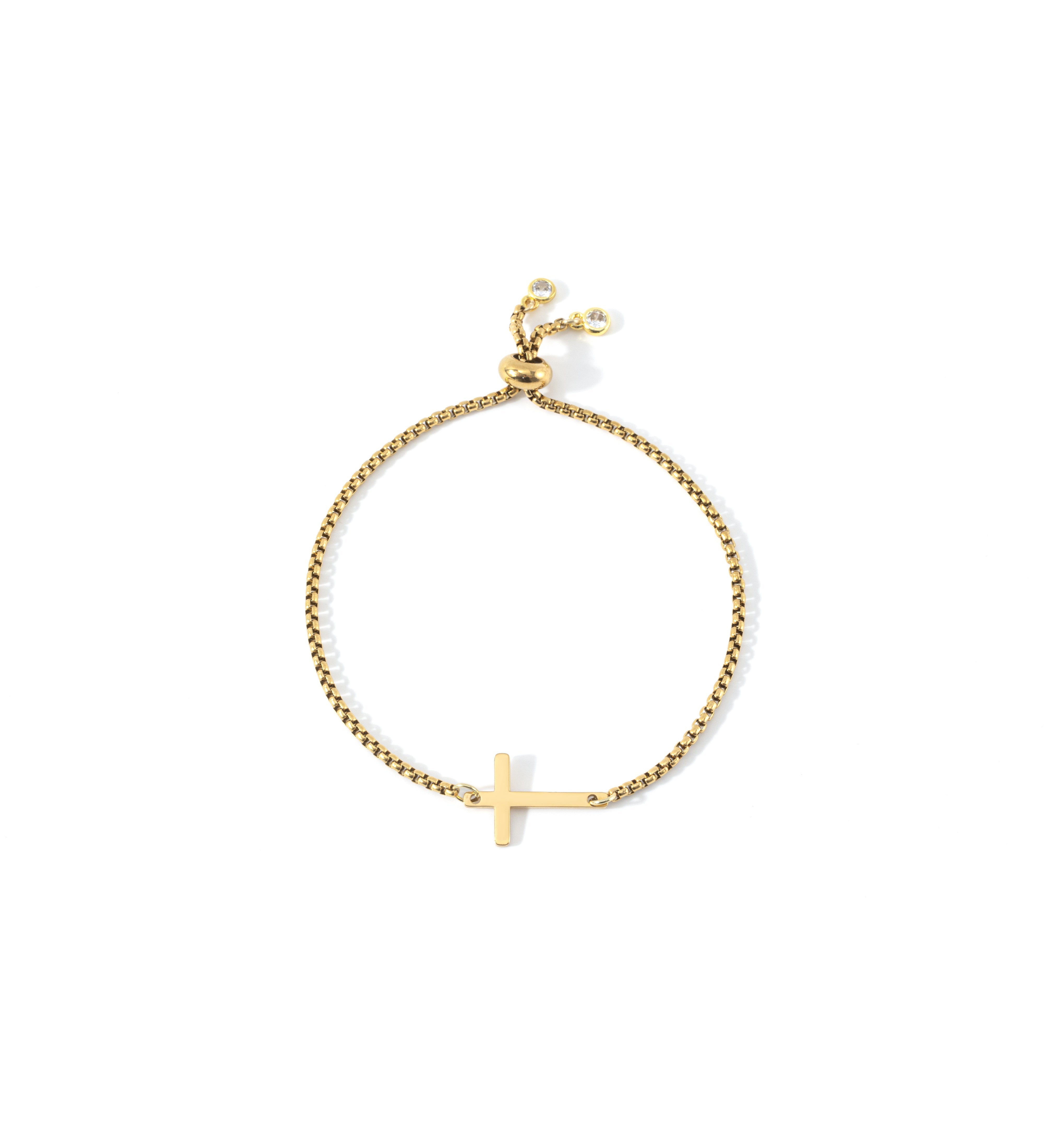 Sideways Cross Slider Bracelet