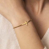 Sideways Cross Slider Bracelet