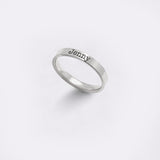 Engraved Stackable Name Ring | 3mm Band