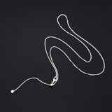 Italian Milano Sterling Silver Adjustable Chain Necklace
