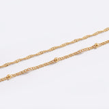 Singapore Twist and Satellite Chain Bracelet Bundle