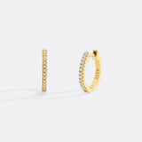 Small Dainty Pave Earring