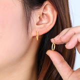 Small Dainty Pave Earring