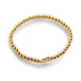 Stretch Diamond Initial Beaded Bracelet
