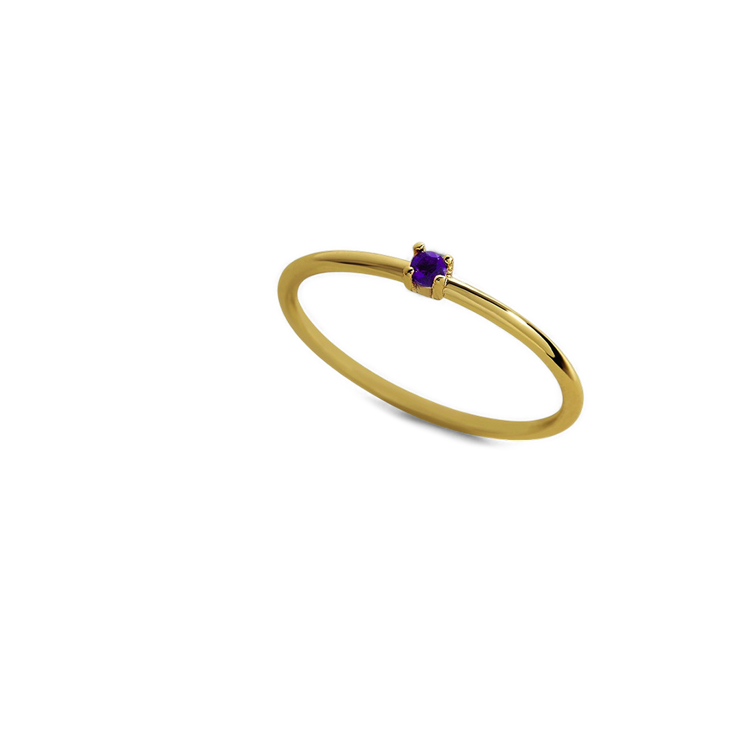 Super Dainty Birthstone Stacking Ring