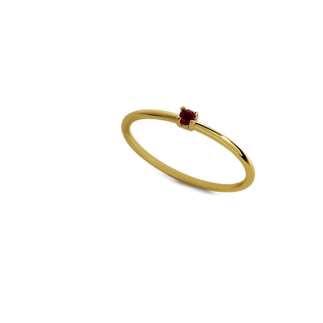 Super Dainty Birthstone Stacking Ring
