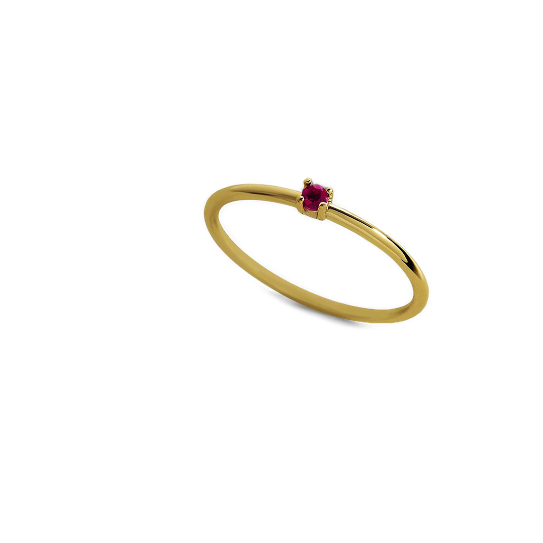 Super Dainty Birthstone Stacking Ring