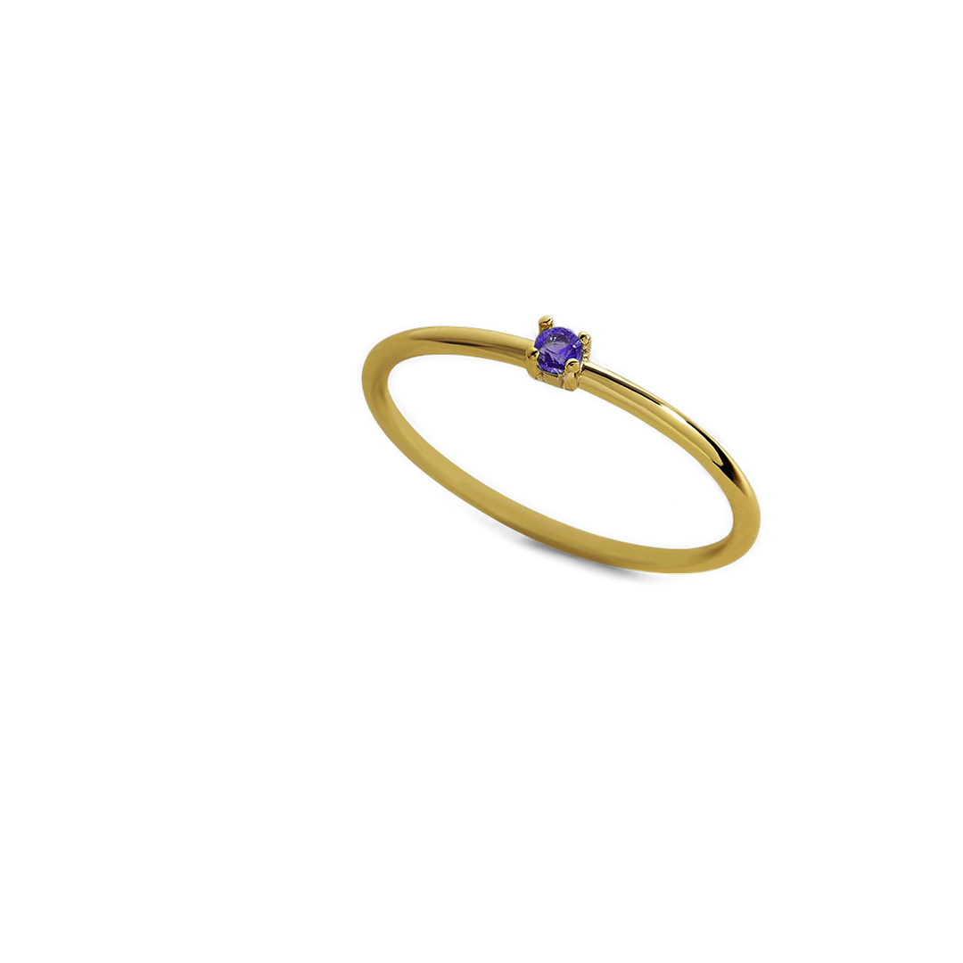 Super Dainty Birthstone Stacking Ring