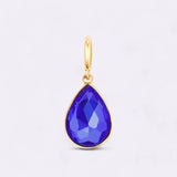 Teardrop Birthstone Charm
