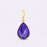 Teardrop Birthstone Charm