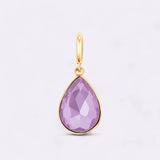 Teardrop Birthstone Charm