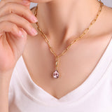 Teardrop Birthstone Charm
