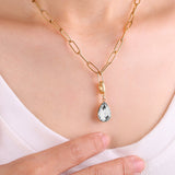 Teardrop Birthstone Charm
