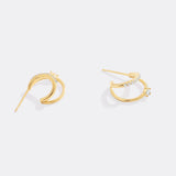 The Nova Double Hoop Earrings