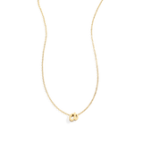 Tiny Script Initial Necklace