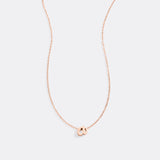 Tiny Script Initial Necklace