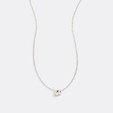Tiny Script Initial Necklace