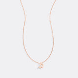 Tiny Script Initial Necklace