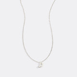 Tiny Script Initial Necklace
