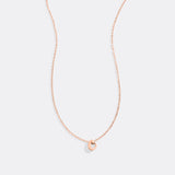 Tiny Script Initial Necklace