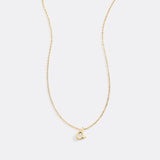 Tiny Script Initial Necklace