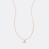 Tiny Script Initial Necklace