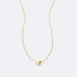 Tiny Script Initial Necklace