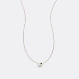 Tiny Script Initial Necklace