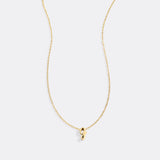 Tiny Script Initial Necklace