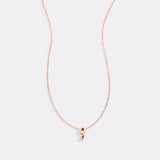 Tiny Script Initial Necklace