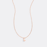 Tiny Script Initial Necklace