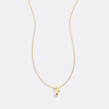 Tiny Script Initial Necklace